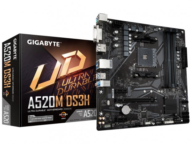 GIGABYTE、AMD A520チップ搭載のMicroATXマザーボード「A520M DS3H」を国内販売