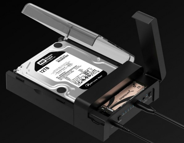 NVMe M.2 SSDとSATAドライブを搭載できる2ベイエンクロージャーがSabrentから