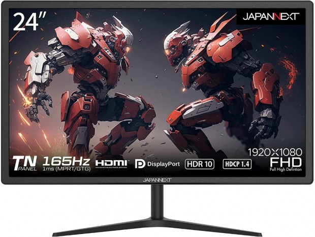 165Hz対応のTNパネル採用24型フルHDゲーミング液晶2機種がJAPANNEXTから