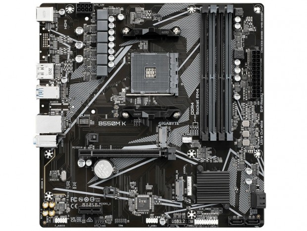 AMD B550チップ採用の低価格なMicroATXマザーボード、GIGABYTE「B550M K」発売