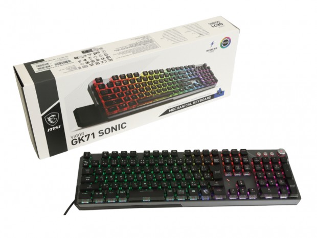 MSI、独自高速クリッキースイッチを搭載した「VIGOR GK71 SONIC BLUE」国内発売開始