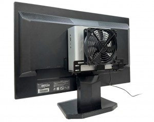モニターアーム・VESA対応HDD＆PC収納ホルダー200