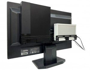 モニターアーム・VESA対応HDD＆PC収納ホルダー400