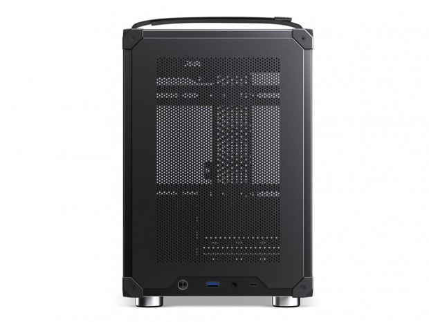 持ち運び用ハンドルを備えた4面メッシュミニタワー、JONSBO「C6 Handle Black」の国内発売決定