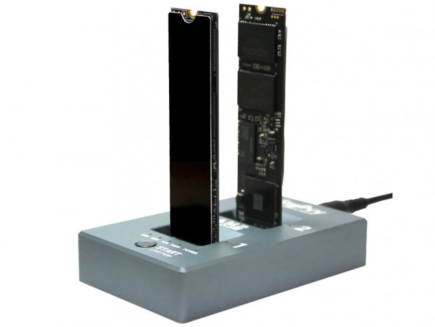 NVMe M.2 SSD専用クローンスタンド、タイムリー「UD-M2CL」など2モデル