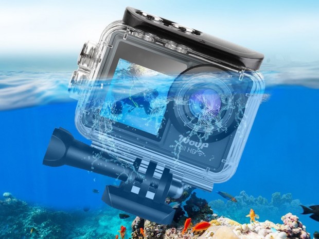 Gloture、水深30m対応＆前後2画面搭載のフルHDアクションカメラ「GeeAction」