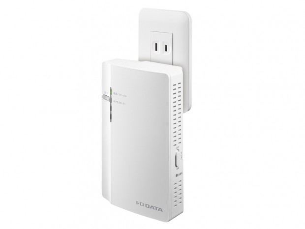アイ・オー・データ、コンセント直付けのWi-Fi 6ルーター「WN-DAX1800GRN」を発売