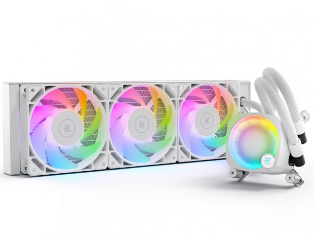 EKWBのAIO水冷「EK-Nucleus AIO Lux D-RGB」に新色ホワイト追加