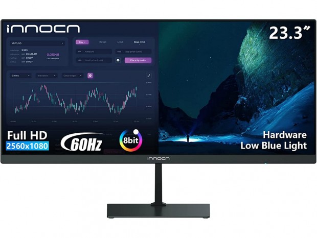 INNOCN、税込13,866円の23.3型ウルトラワイド液晶ディスプレイ発売
