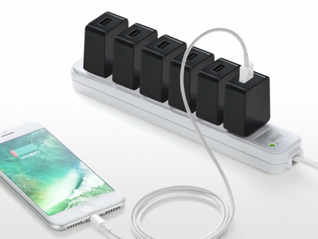 電源タップに並べて挿せる製品寿命10年の小型・高耐久USB充電器がサンワサプライから