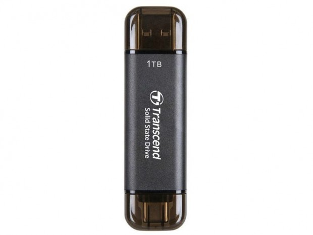 USB Type-A/Cデュアルコネクタ搭載のスティック型ポータブルSSD、トランセンド「ESD310C」