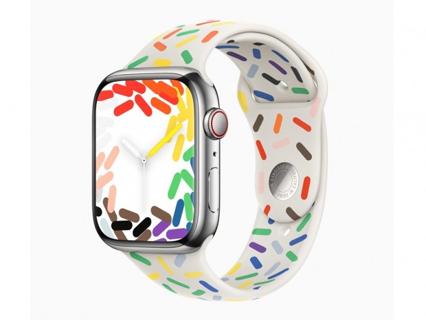Apple、Apple Watchがカラフルに変身する「プライドエディションスポーツバンド」発売