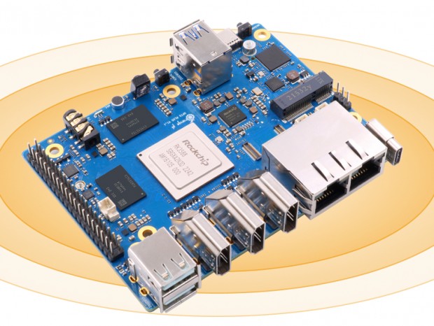 デュアル2.5G LANとデュアルHDMI出力搭載の超小型SBC「Orange Pi 5 Plus」