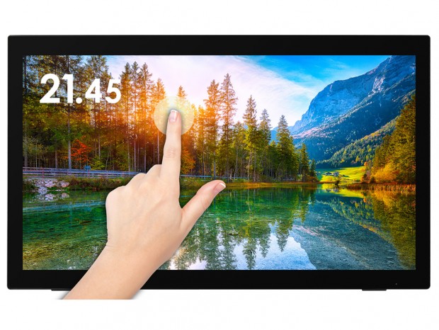 21.45型ワイドタッチパネル液晶ディスプレイ、グリーンハウス「GH-LCT22D-BK」