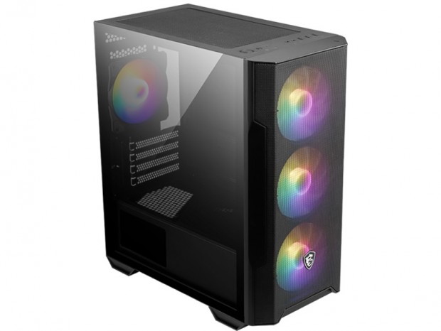 MicroATX対応ミニタワーPCケース、MSI「MAG FORGE M100R」がパソコン