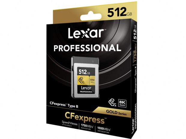 CFexpress Type Bカード「Lexar Professional CFexpress Type B Card GOLD」シリーズ発売