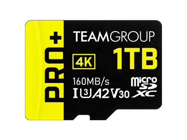 最大容量1TBの高解像度撮影向けmicroSDXCカード、Team「PRO+ MicroSDXC」