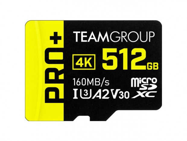 最大容量1TBの高解像度撮影向けmicroSDXCカード、Team「PRO+ MicroSDXC」