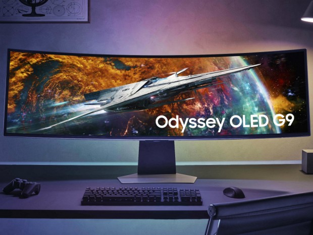 AIアップスケール機能搭載の49型ウルトラワイドOLED、Samsung「Odyssey OLED G9」