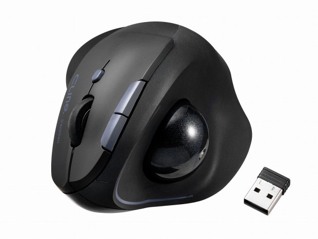 サンワダイレクト、デュアルワイヤレス対応のエルゴトラックボール発売。価格は5,480円