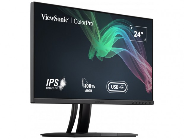 ビューソニック、Pantone認証取得のプロフェッショナル向け23.8型液晶ディスプレイ「VP2456」