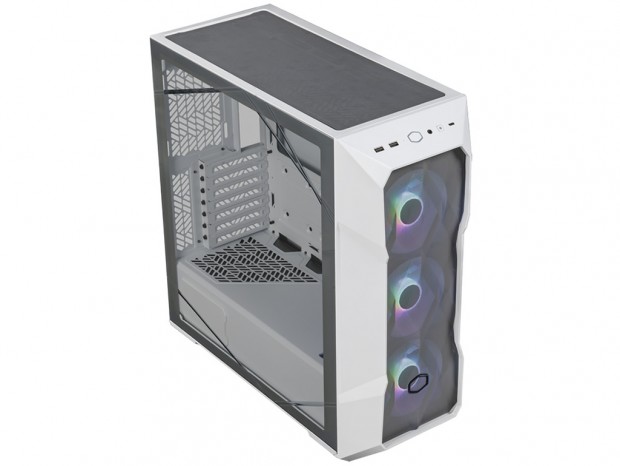 前面ポリゴンデザインのミドルタワーPCケース、Cooler Master「MasterBox TD500 Mesh V2」