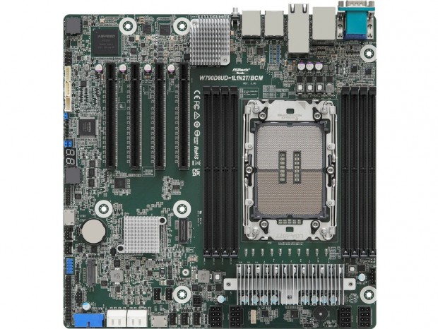 DDR5×8本のDeep MicroATX対応Intel W790マザーボードがASRock Rackから