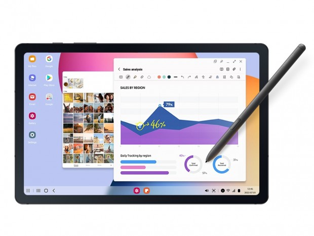 滑らかに書けるSペン対応10.4型Androidタブレット、Samsung「Galaxy Tab S6 Lite」