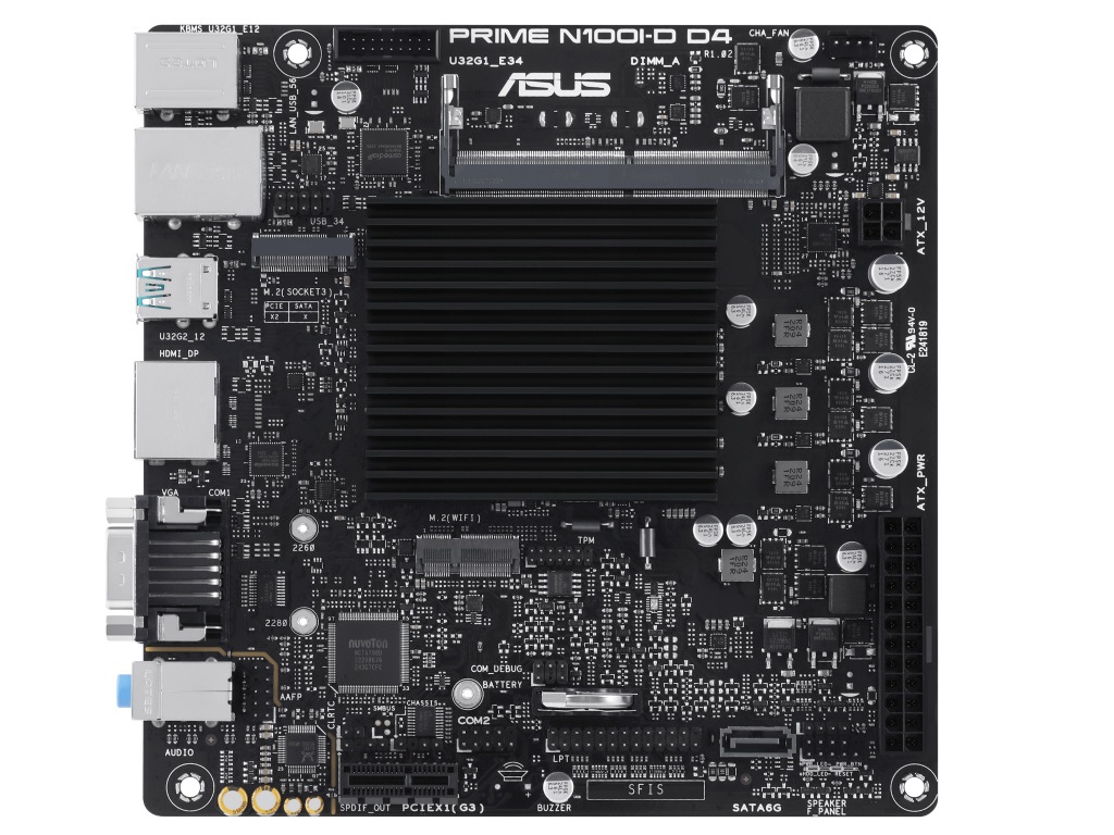 Intel N100搭載のファンレスMini-ITXマザーボード、ASUS「PRIME N100I