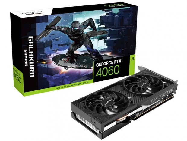 GALAKURO GAMING、デュアルファン仕様のGeForce RTX 4060発売 GALAKURO GAMING、デュアルファン仕様のGeForce RTX 4060発売