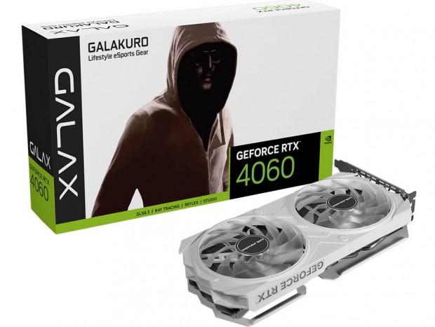 GALAKURO GAMING、デュアルファン仕様のGeForce RTX 4060発売。ホワイトカラーモデルも