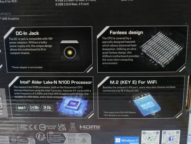 AC Intel N100 Mini ITX N100DC ITX ASRock 