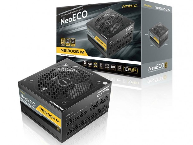奥行き140mmのATX 3.0/PCIe 5.0対応1,300W GOLD電源、Antec「NE1300G M ATX 3.0」