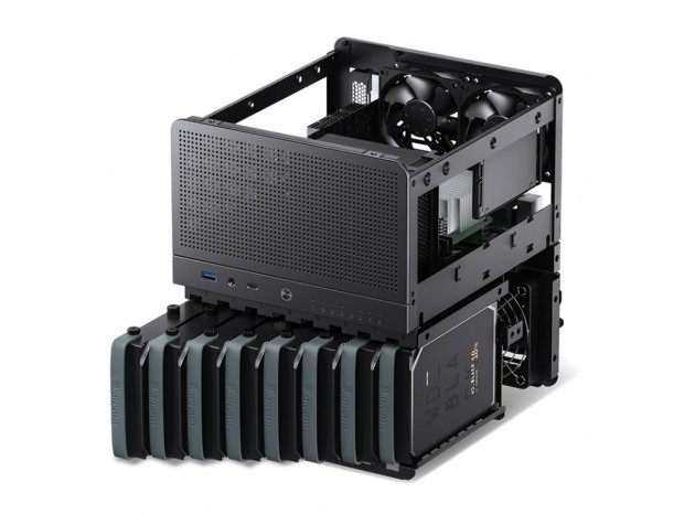 8台の3.5インチドライブが搭載できるNAS向けMini-ITXケース、JONSBO「N3」