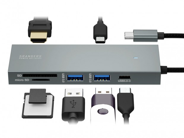 4K出力や100W PD給電、コネクタ収納も可能なマルチドック「5RANGERS PD」がエアリアから