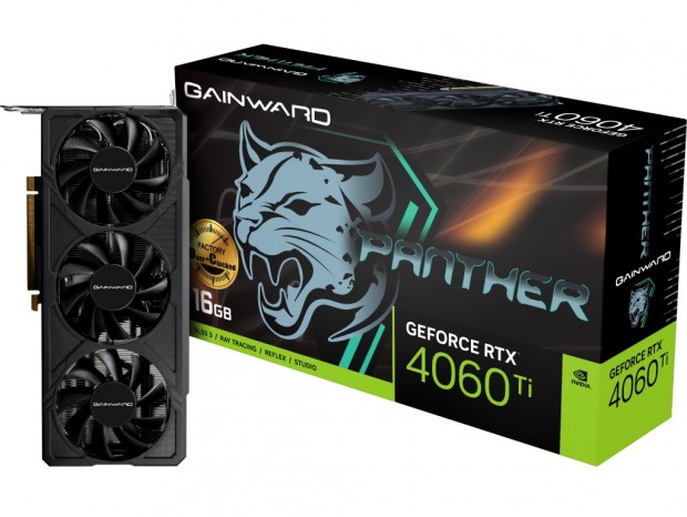 トリプルファンクーラー搭載のGeForce RTX 4060 Ti 16GBがGAINWARDから