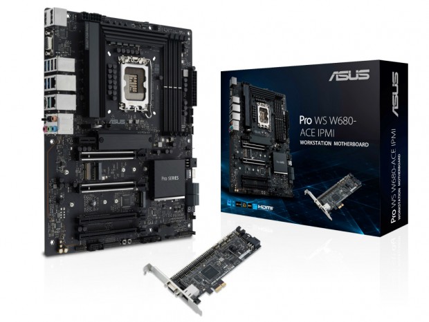 IPMI拡張カード付属のWS向けLGA1700マザーボード、ASUS「PRO WS W680-ACE IPMI」など2モデル発売