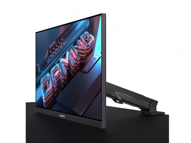 ディスプレイアーム付属の4K/144Hz対応28型ゲーミング液晶、GIGABYTE