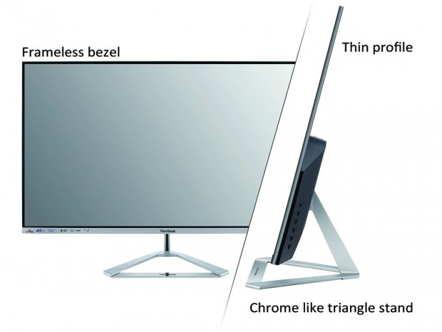 薄型デザインの31.5型4K液晶ディスプレイ、ViewSonic「VX3276-4K-mhd」