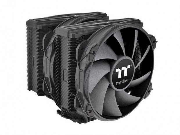 Thermaltake、140mmファンデュアル搭載のツインタワークーラー「TOUGHAIR 710 Black」