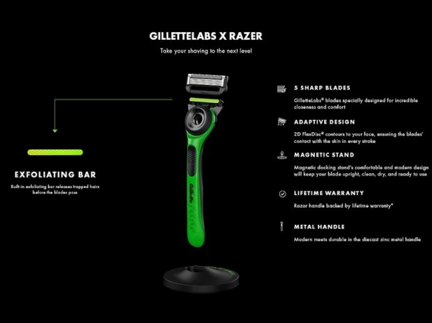 脱毛・除毛 GilletteLabs Razer Limited Edition これがゲーミングシェーバー？ジレットとコラボした「GilletteLabs