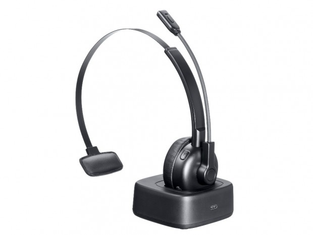 充電や電源操作ができるクレードル付きBluetoothヘッドセットがサンワサプライから