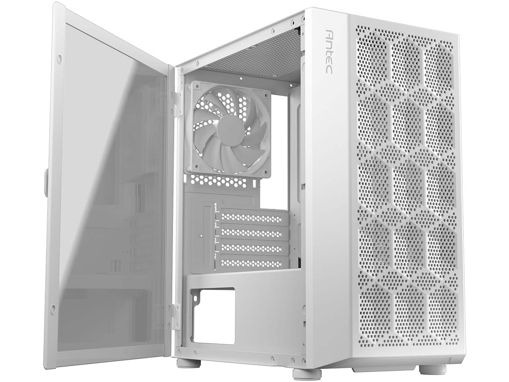 ほどよい大きさにまとめたミニタワーPCケースの白色バージョン、Antec