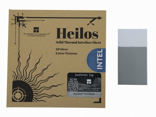 Thermalright、Intel CPUのヒートスプレッダをフルカバーするサーマルパッド「Heilos Intel」