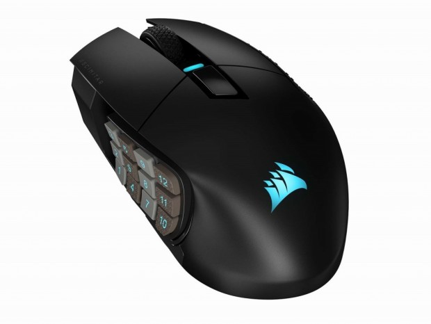 CORSAIR、12サイドボタンを搭載する最大26,000dpiのワイヤレスマウス「SCIMITAR ELITE WIRELESS」
