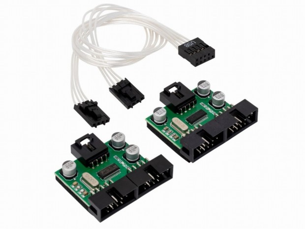 アイネックス、USB 2.0ピンヘッダの4分配ハブ「HUB-07」など3製品