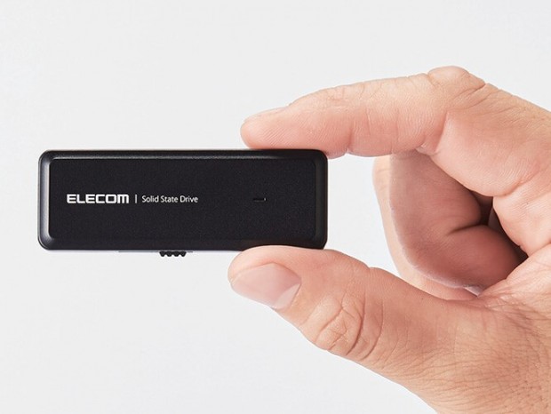 PS5にも対応するスライド式USB Type-Cコネクタ採用スティック型SSDがエレコムから
