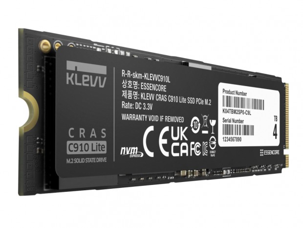 最大容量4TBのPCIe 4.0 NVMe M.2 SSD、KLEVV「CRAS C910 Lite」