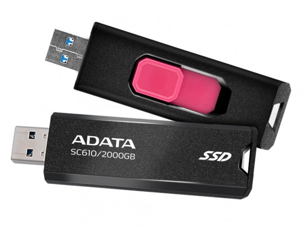 最大容量2TBのスティック型ポータブルSSD、ADATA「SC610」発売