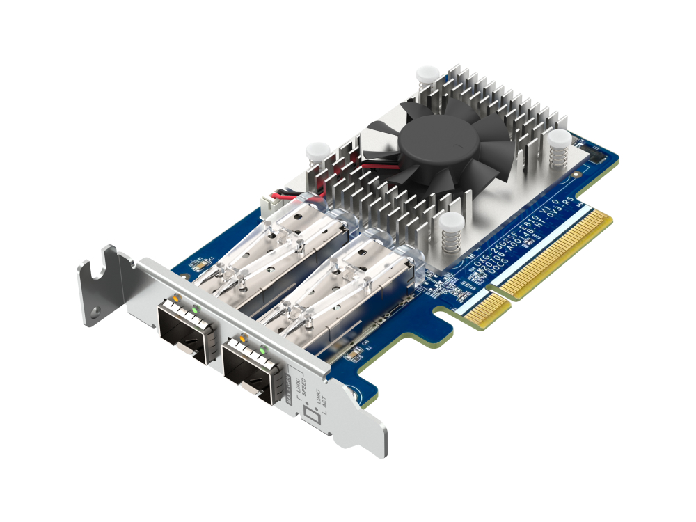 WindowsやLinuxでも使えるデュアル25ギガビットネットワークカード、QNAP「QXG25G2SFE810」 エルミタージュ秋葉原